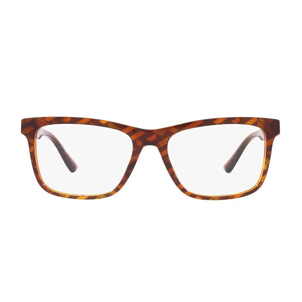 NWT Versace 0VE3319-5354-53 Brown Round 53mm Glasses